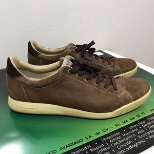 Ecco Leather Hydromax Brown Golf Shoe Sneakers